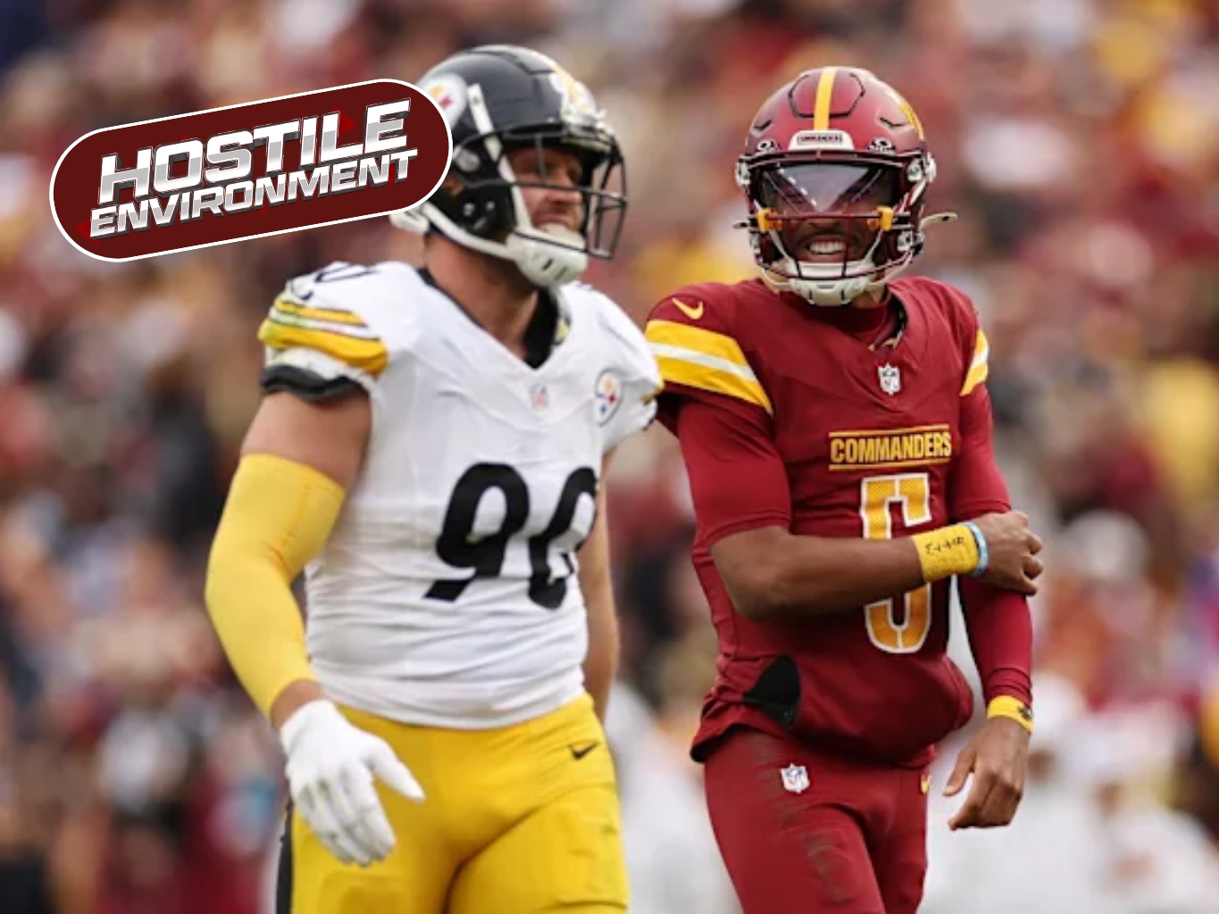 T.J. Watt to the Commanders - Photo by Patrick Smith/Getty Images