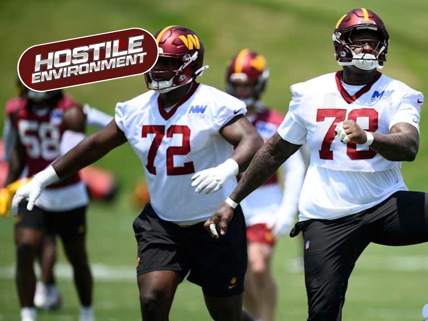 Commanders new tackles - Photo via Commanders.com